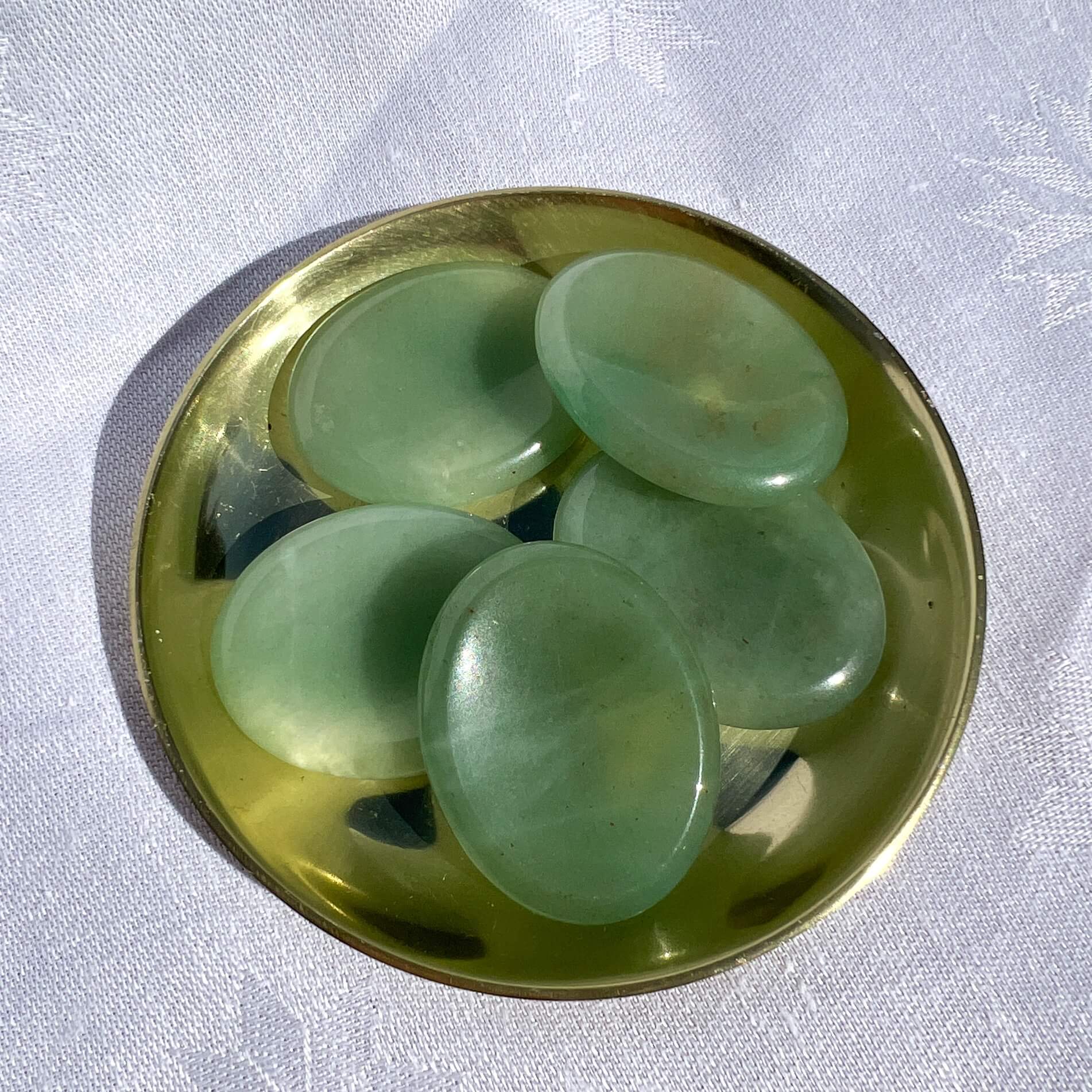 Healing Crystal Worry Stones: Green Aventurine