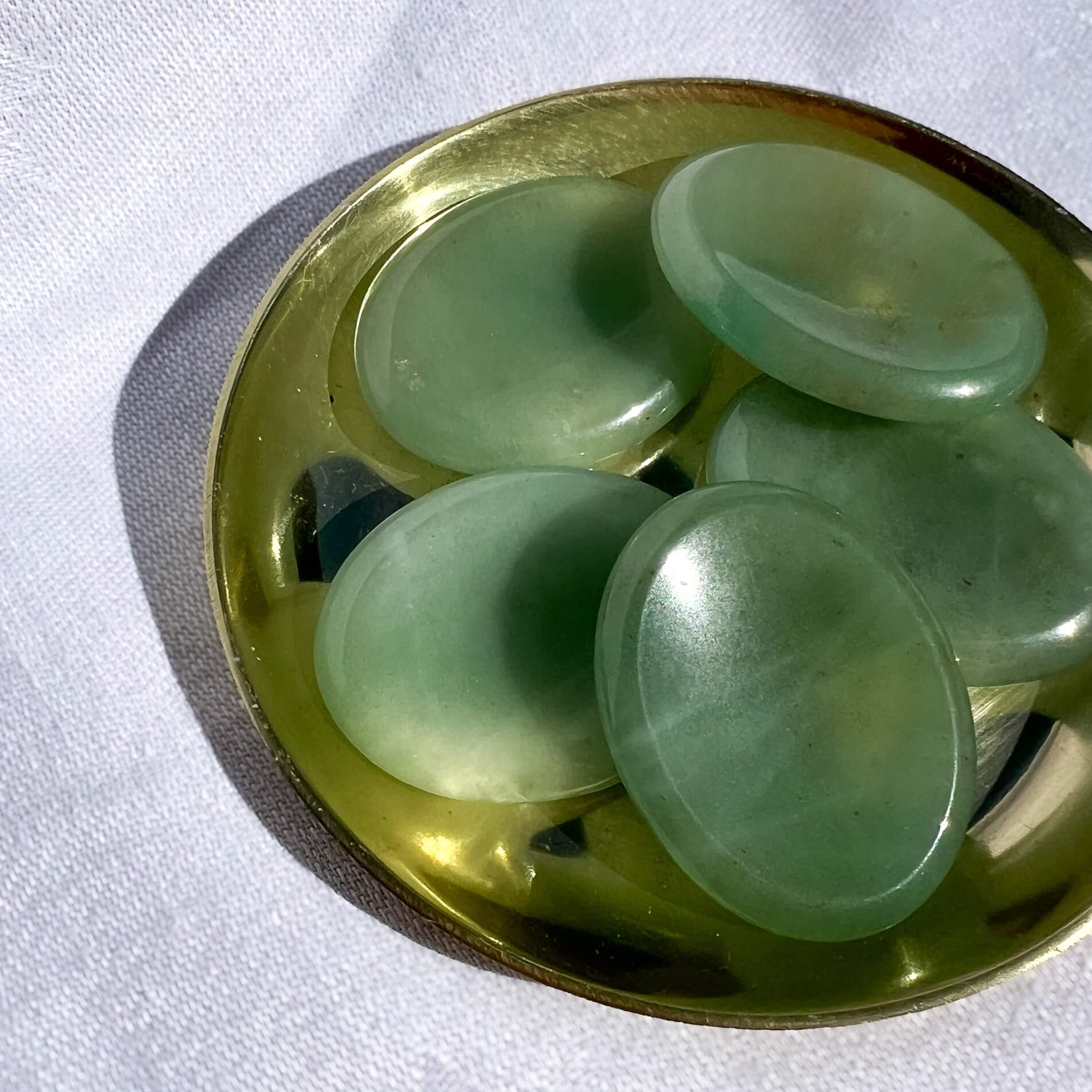 Healing Crystal Worry Stones: Green Aventurine