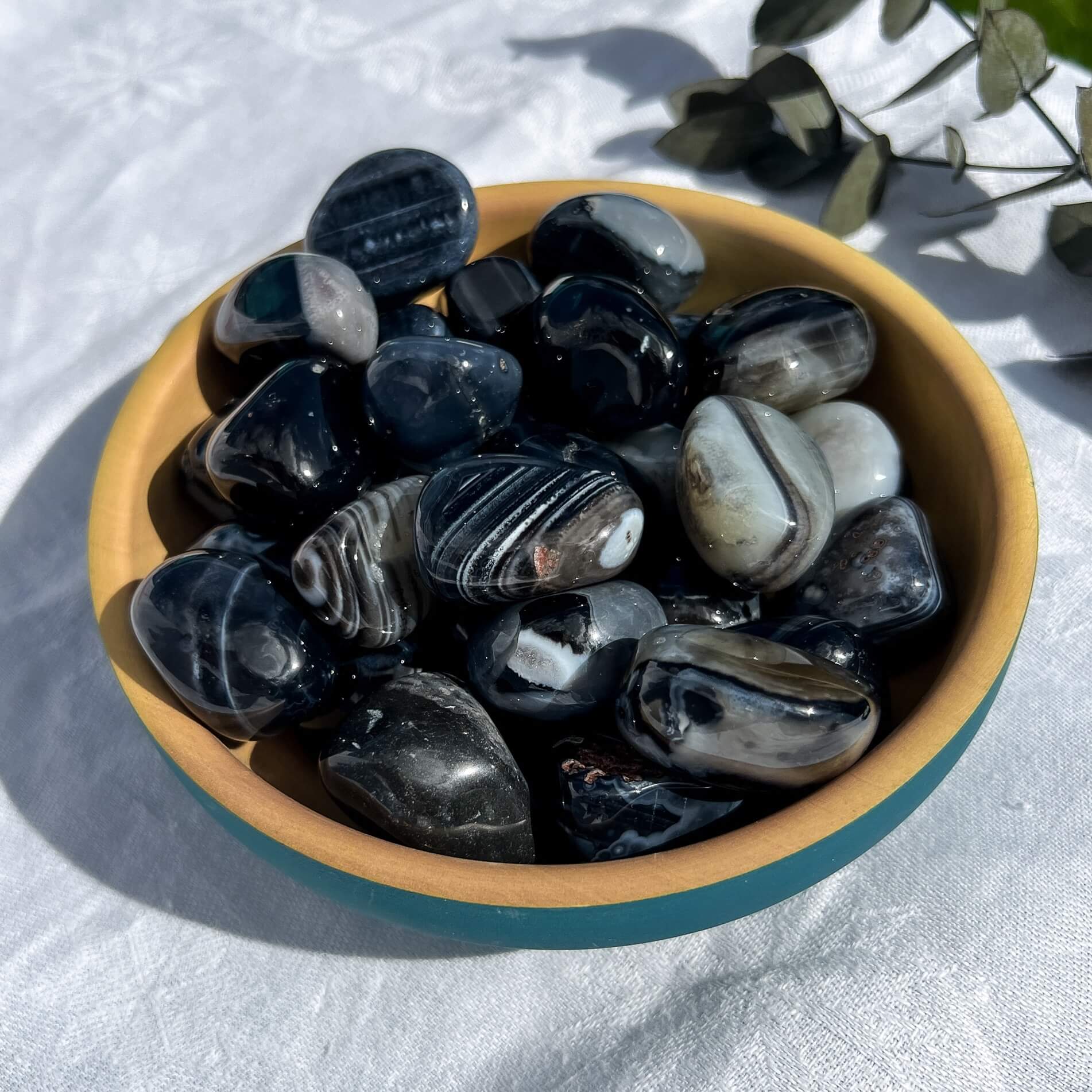 Black Sardonyx Crystal Pebble