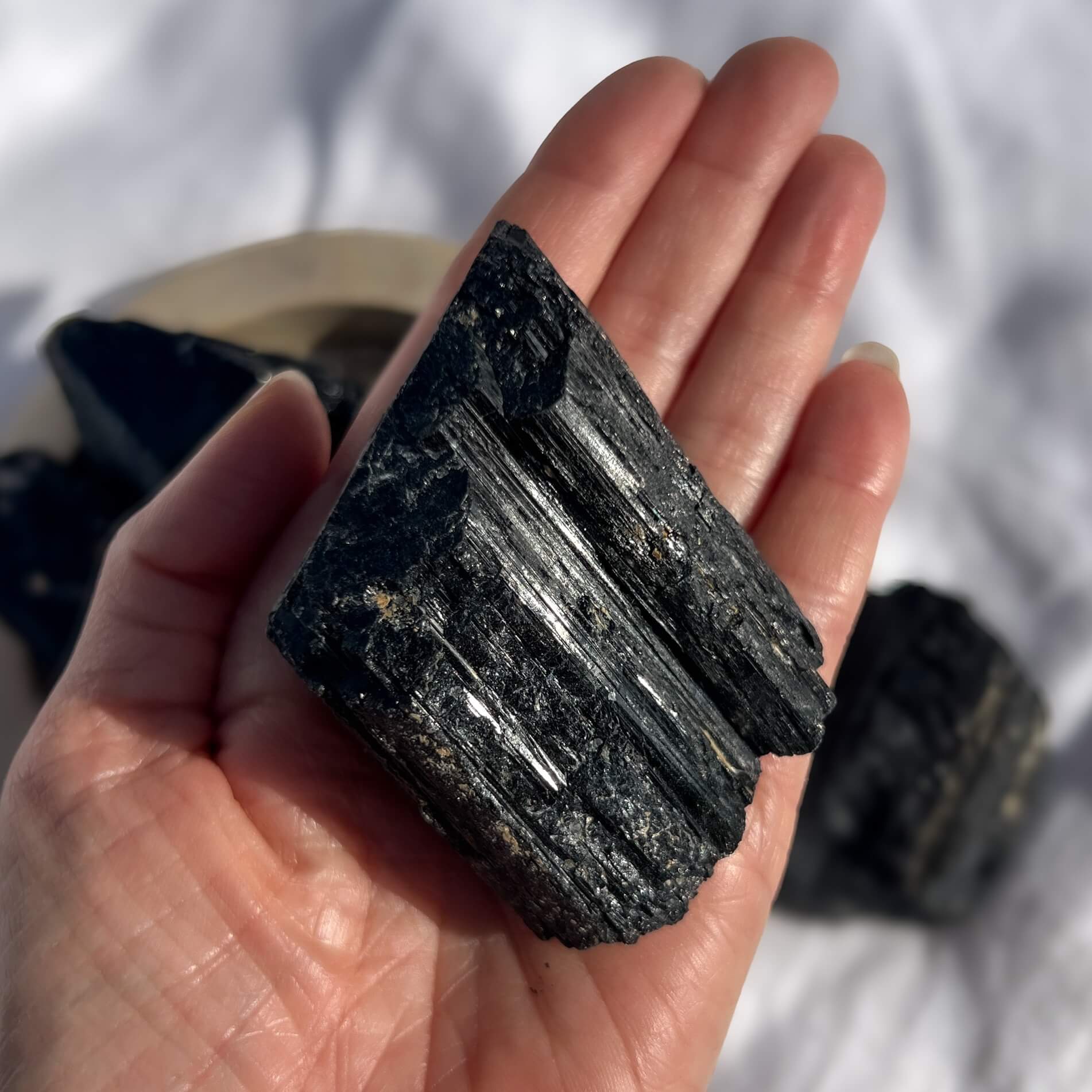 Black Tourmaline Raw Crystal - XL