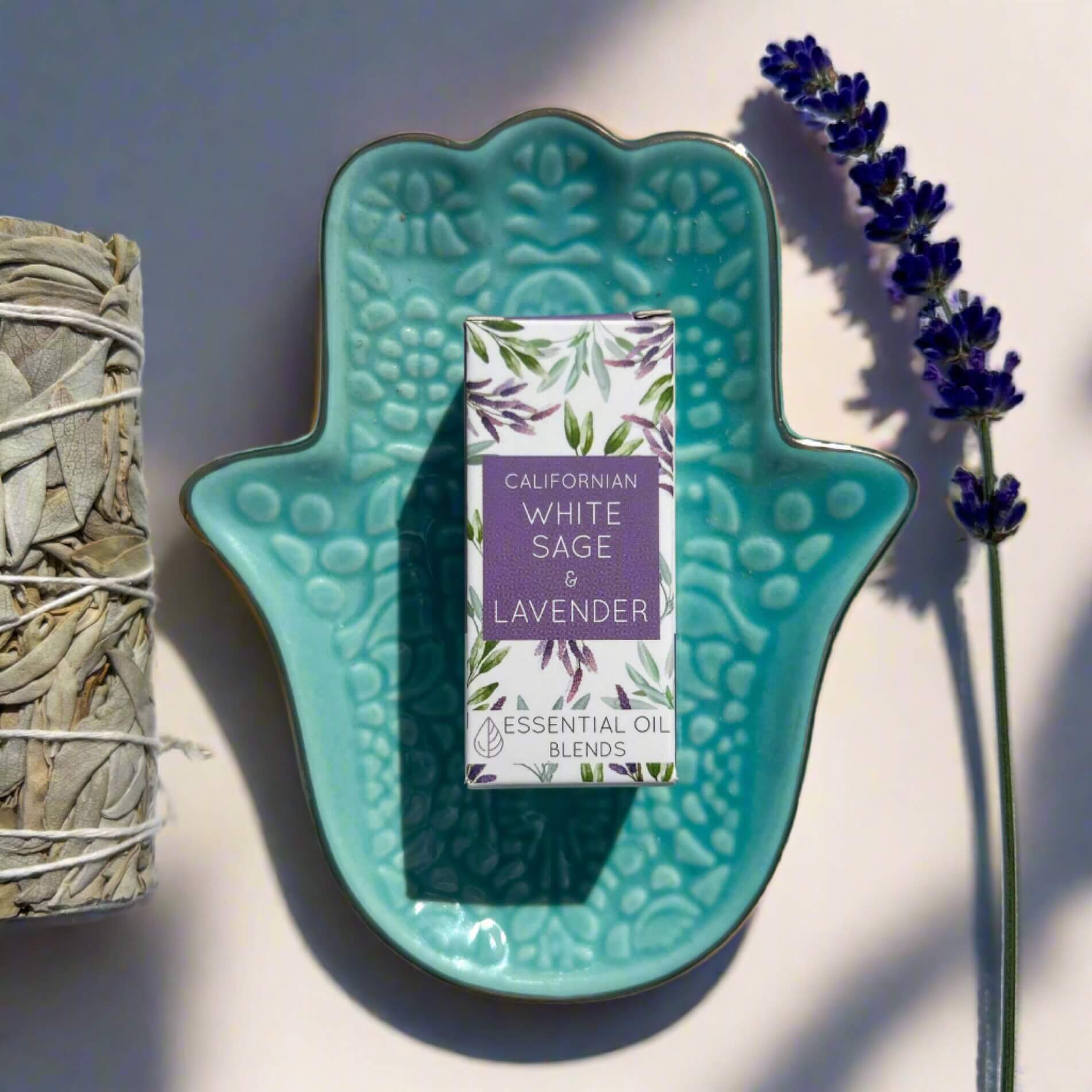 White Sage & Lavender Essential Oil Blend (10ml)