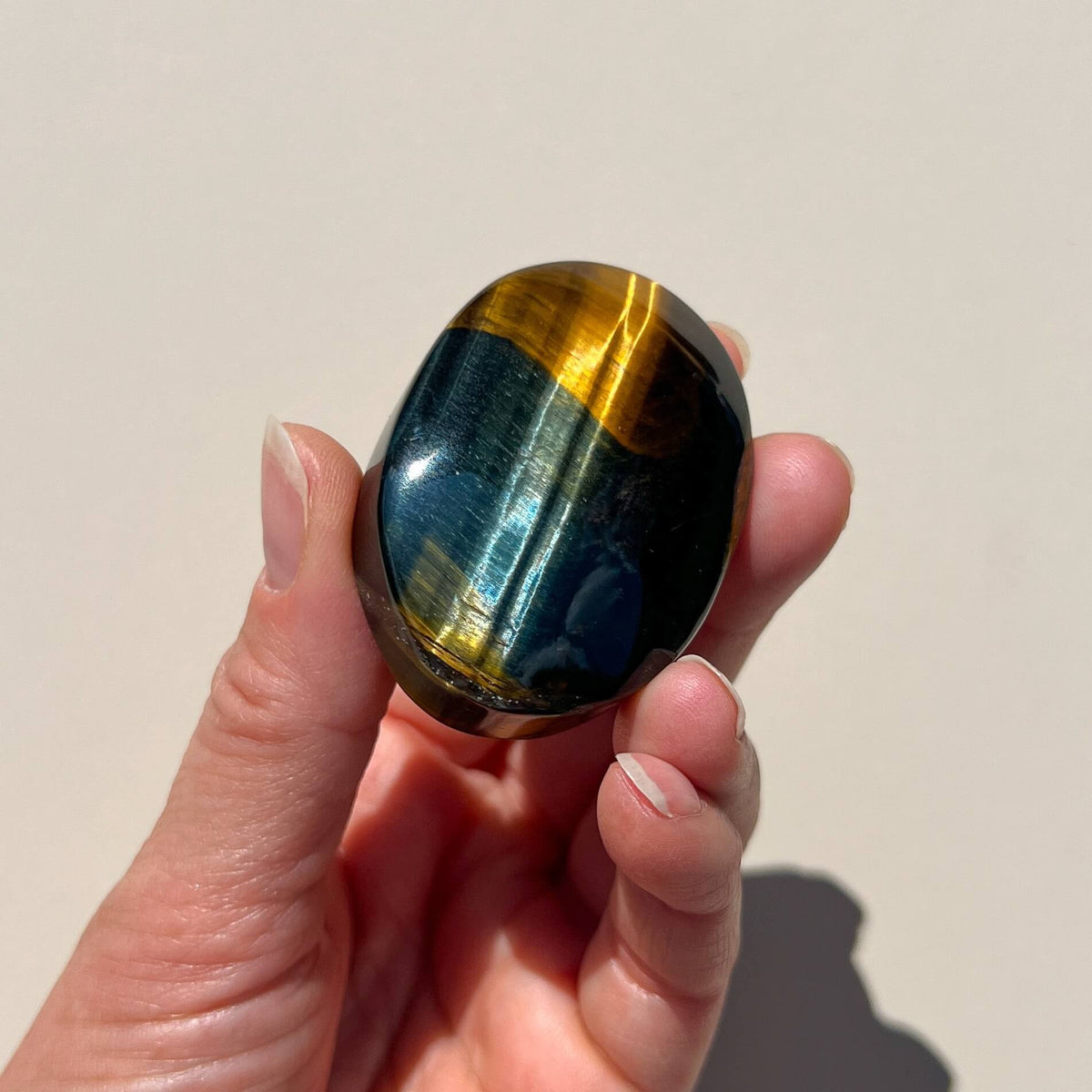 Crystal Palmstones - Variegated Tiger’s Eye
