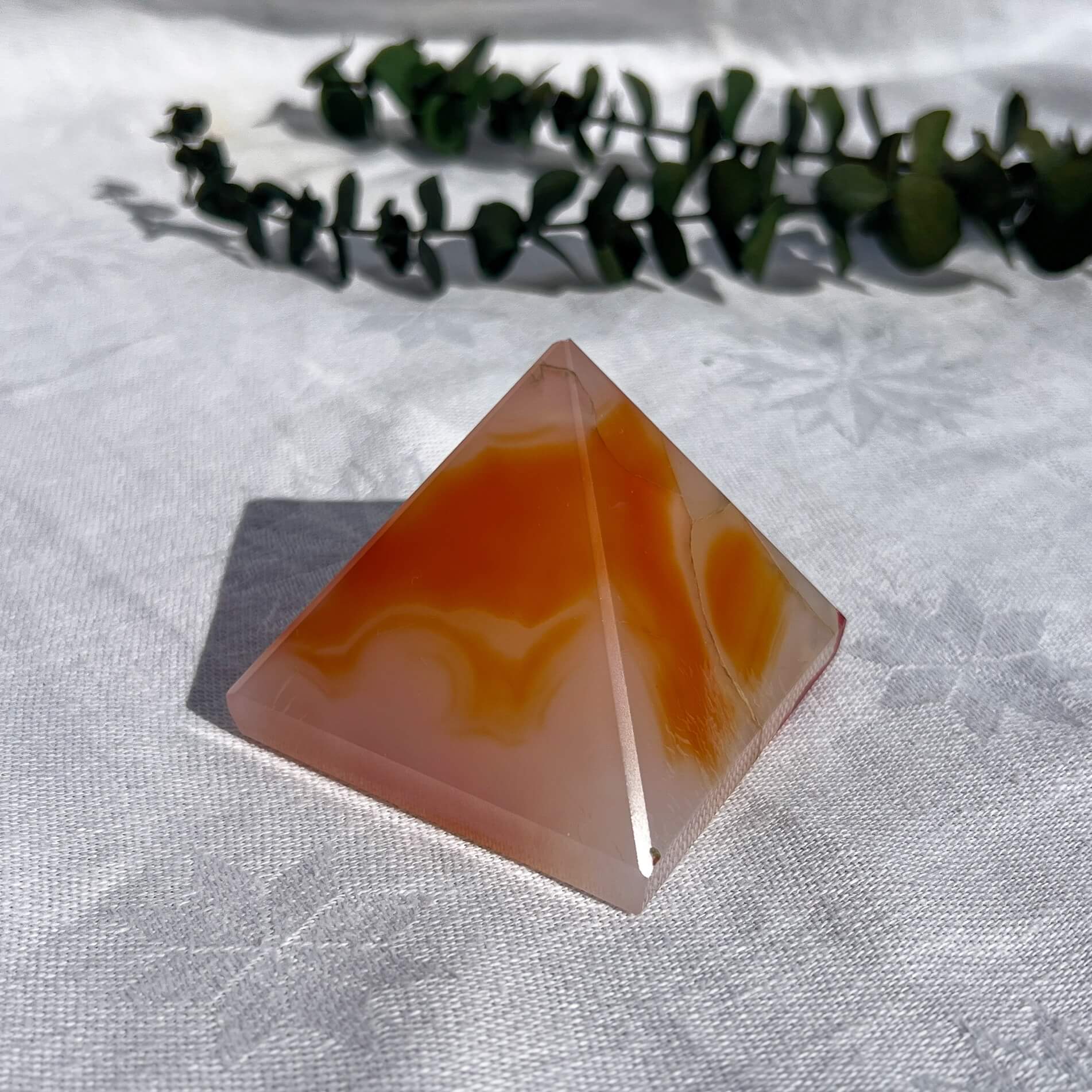 Carnelian Crystal Pyramid Medium (Seconds Quality)