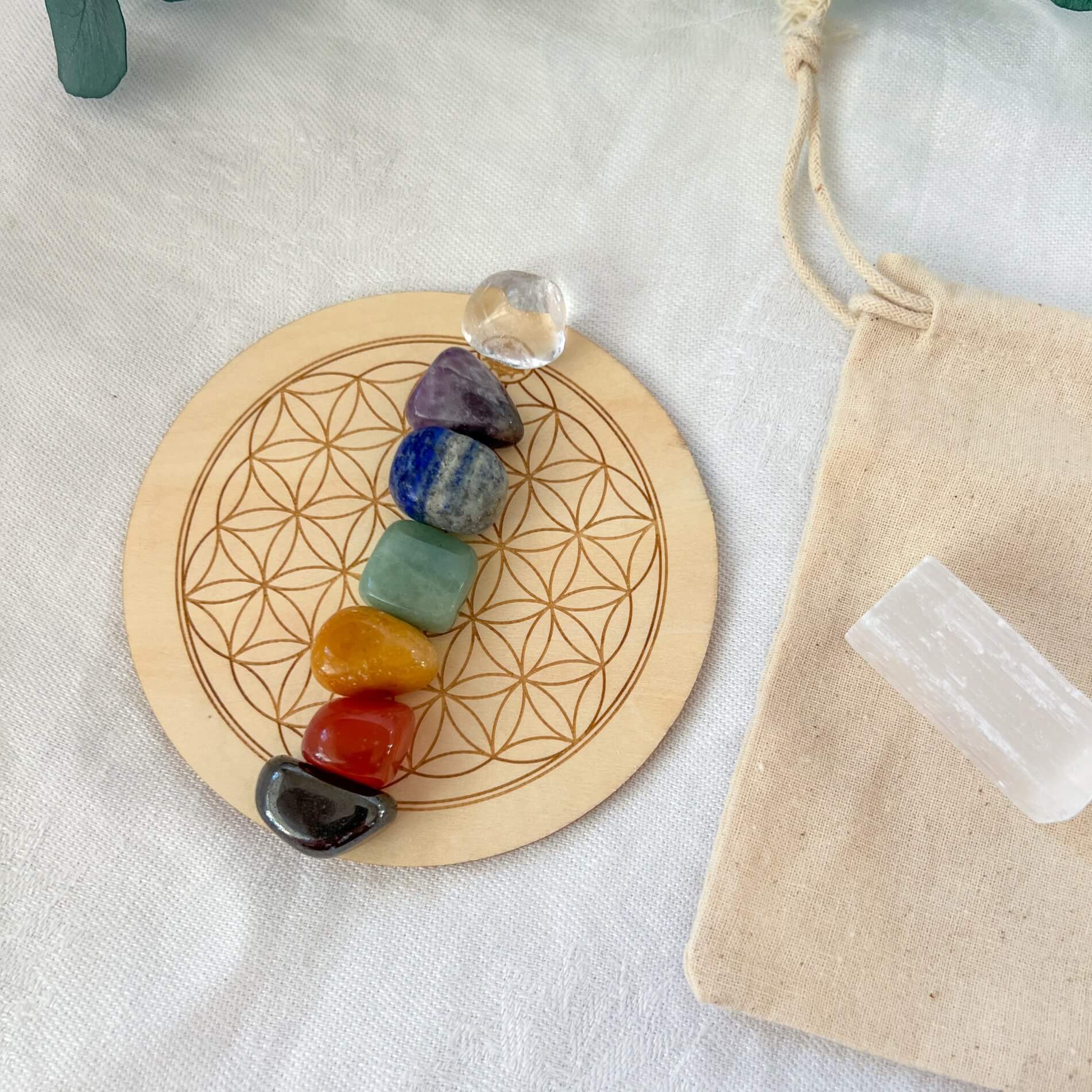 Chakra Crystal Grid Gift Set