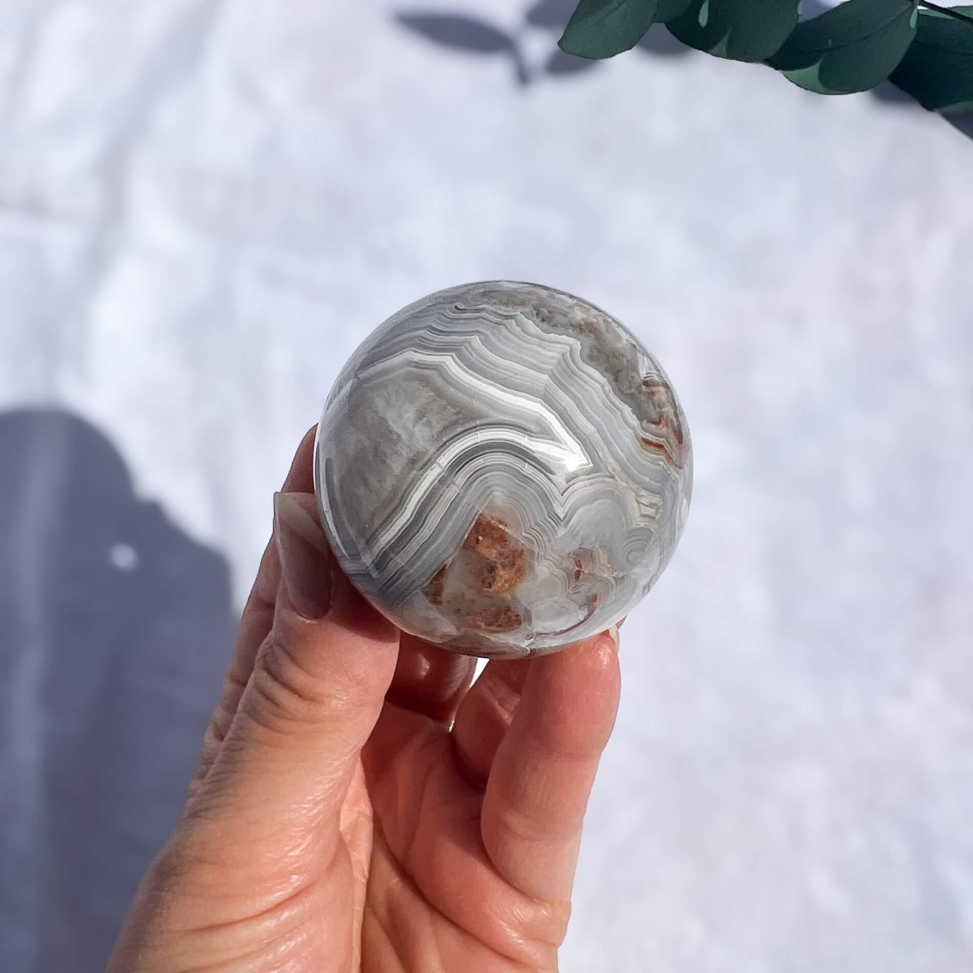 Crazy Lace Agate Sphere 46mm