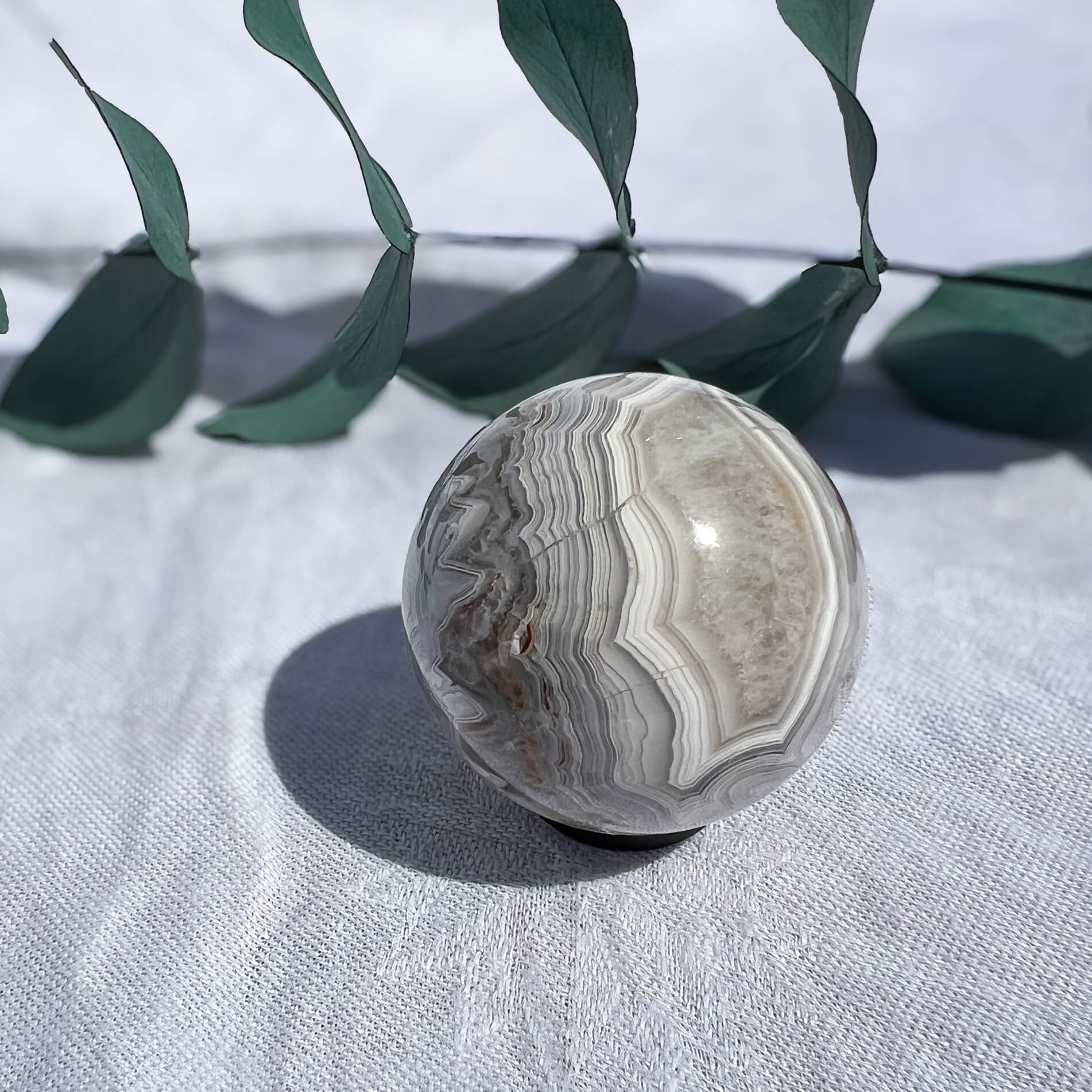 Crazy Lace Agate Sphere 46mm