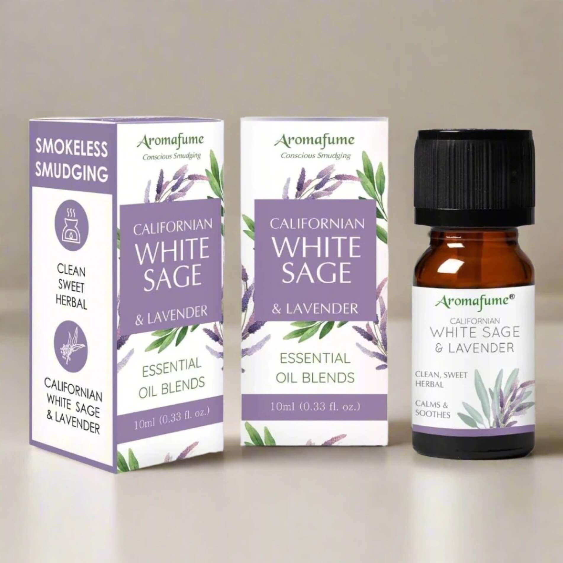 White Sage & Lavender Essential Oil Blend (10ml)