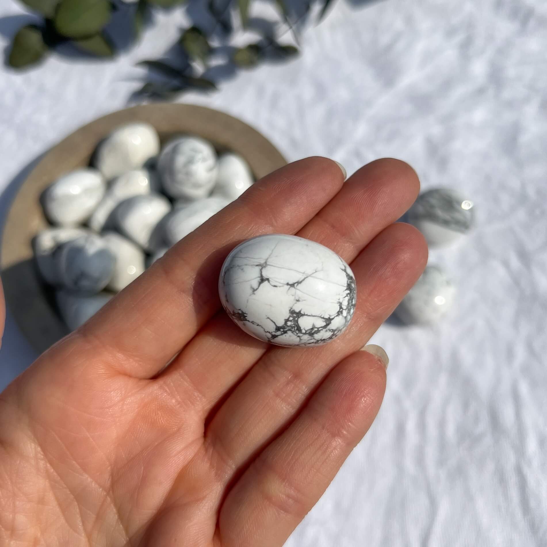 Howlite Crystal Pebble