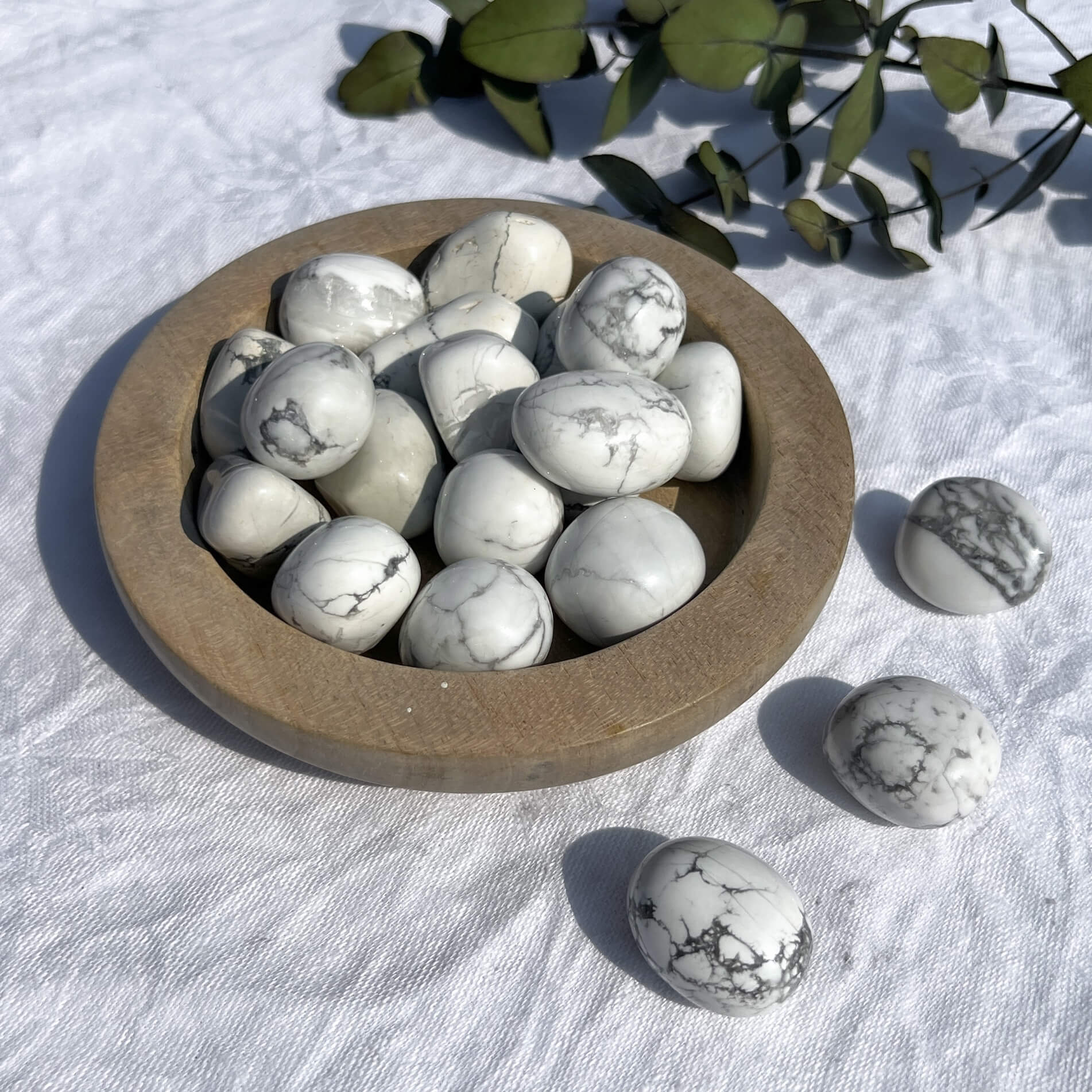 Howlite Crystal Pebble