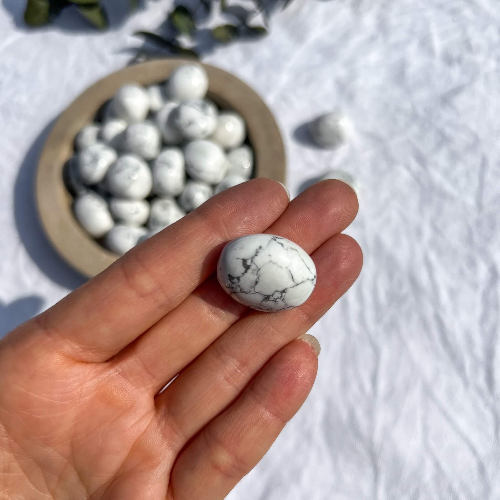 Howlite Crystal Tumblestone - Large