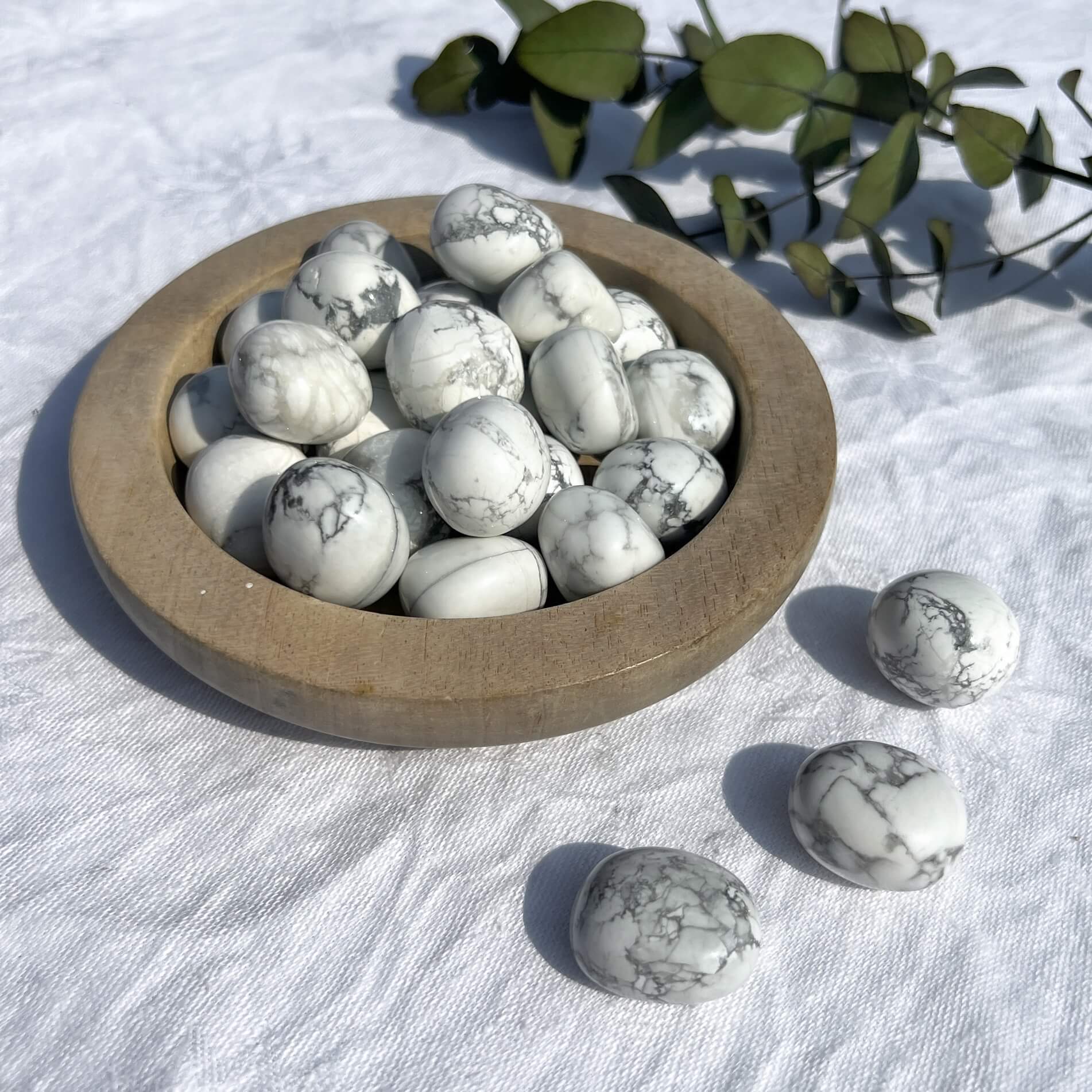 Howlite Crystal Tumblestone - XL