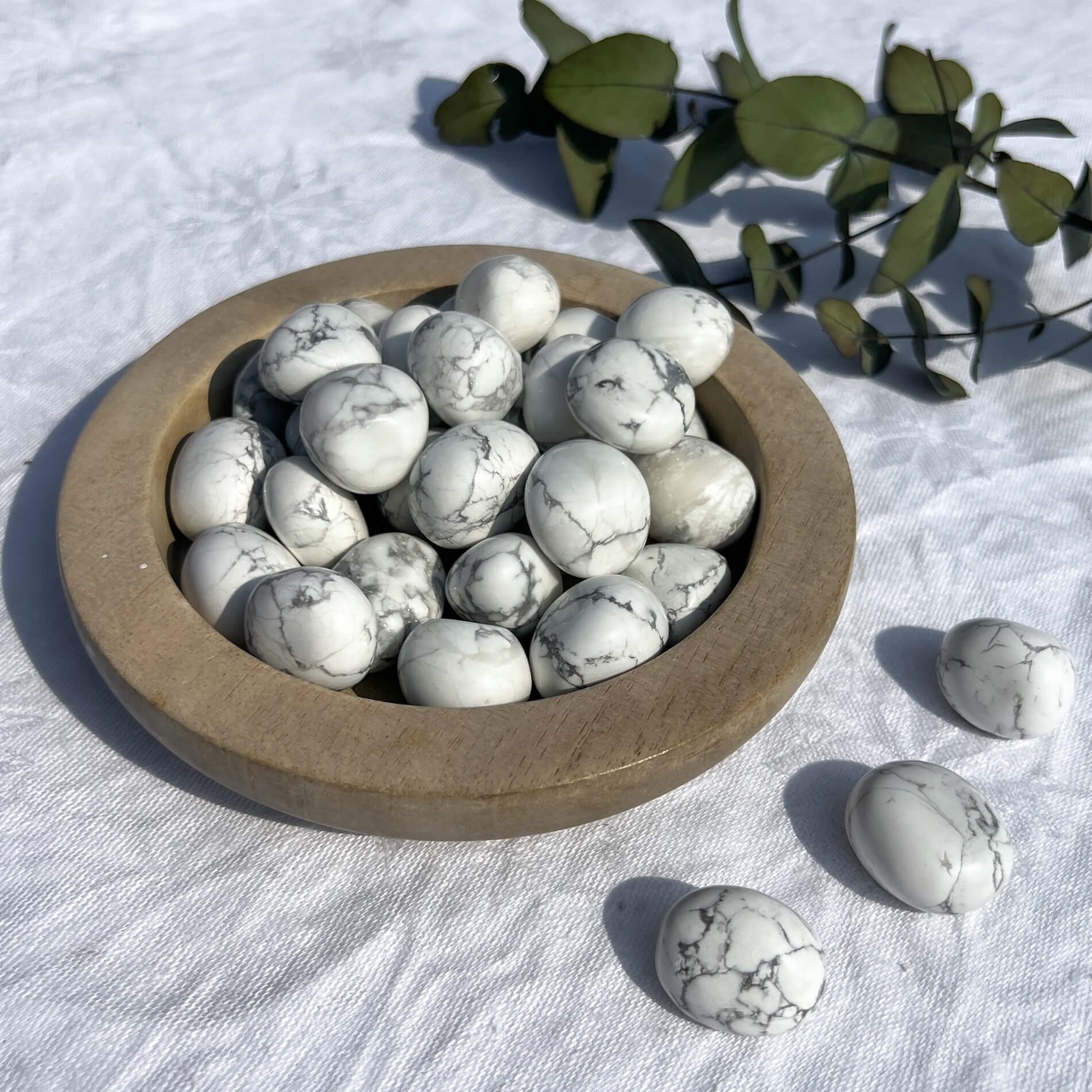 Howlite Crystal Tumblestone - Large
