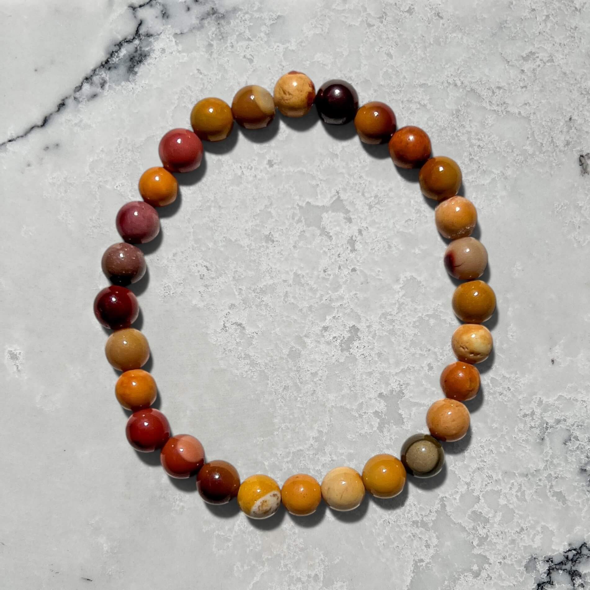 Crystal Bead Bracelet - Mookaite
