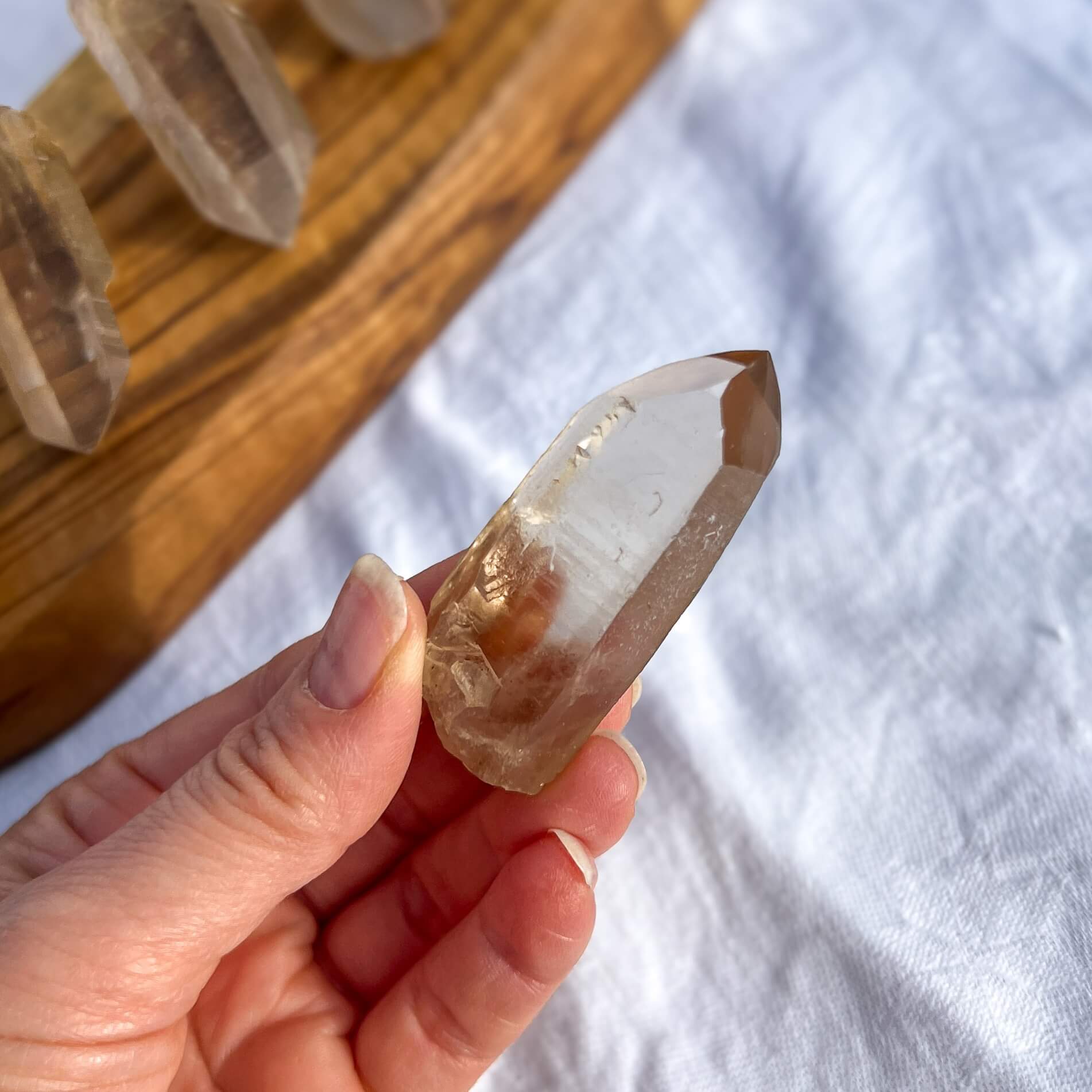 Natural Citrine Crystal Points
