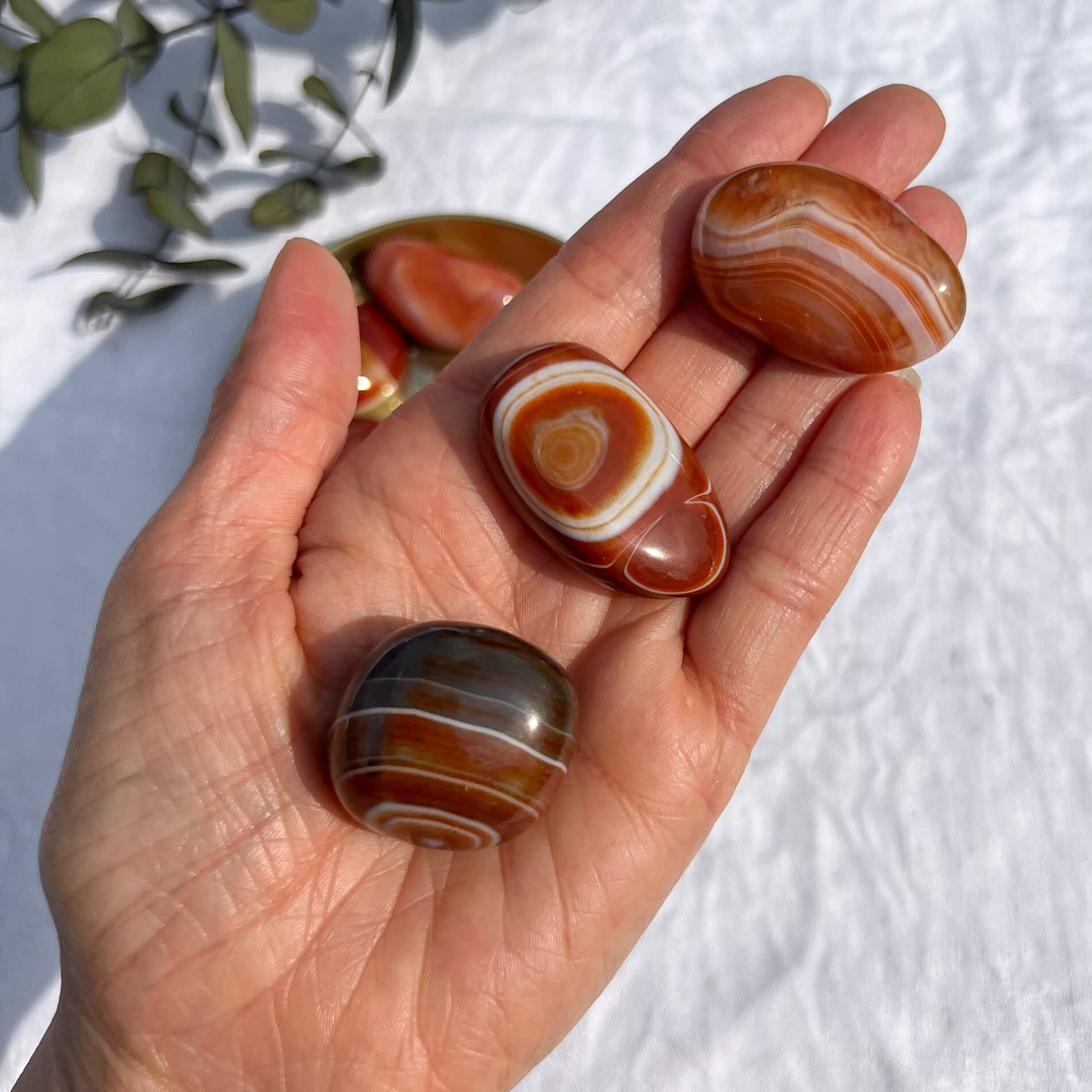 Red Sardonyx Crystal Pebble
