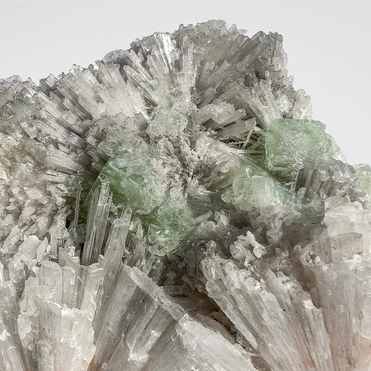 Scolecite Cluster with Green Apophyllite