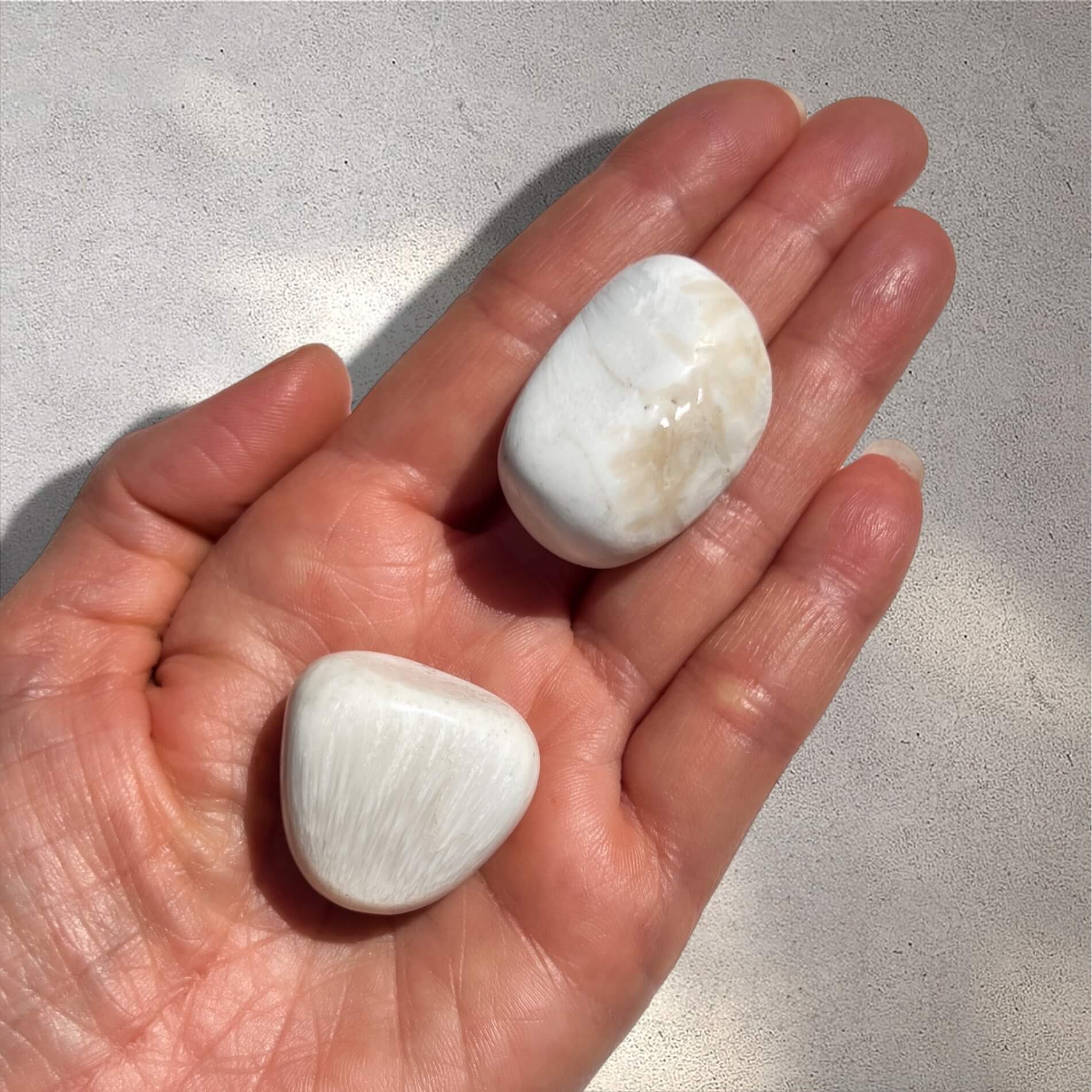 Scolecite Crystal Tumblestone - XL