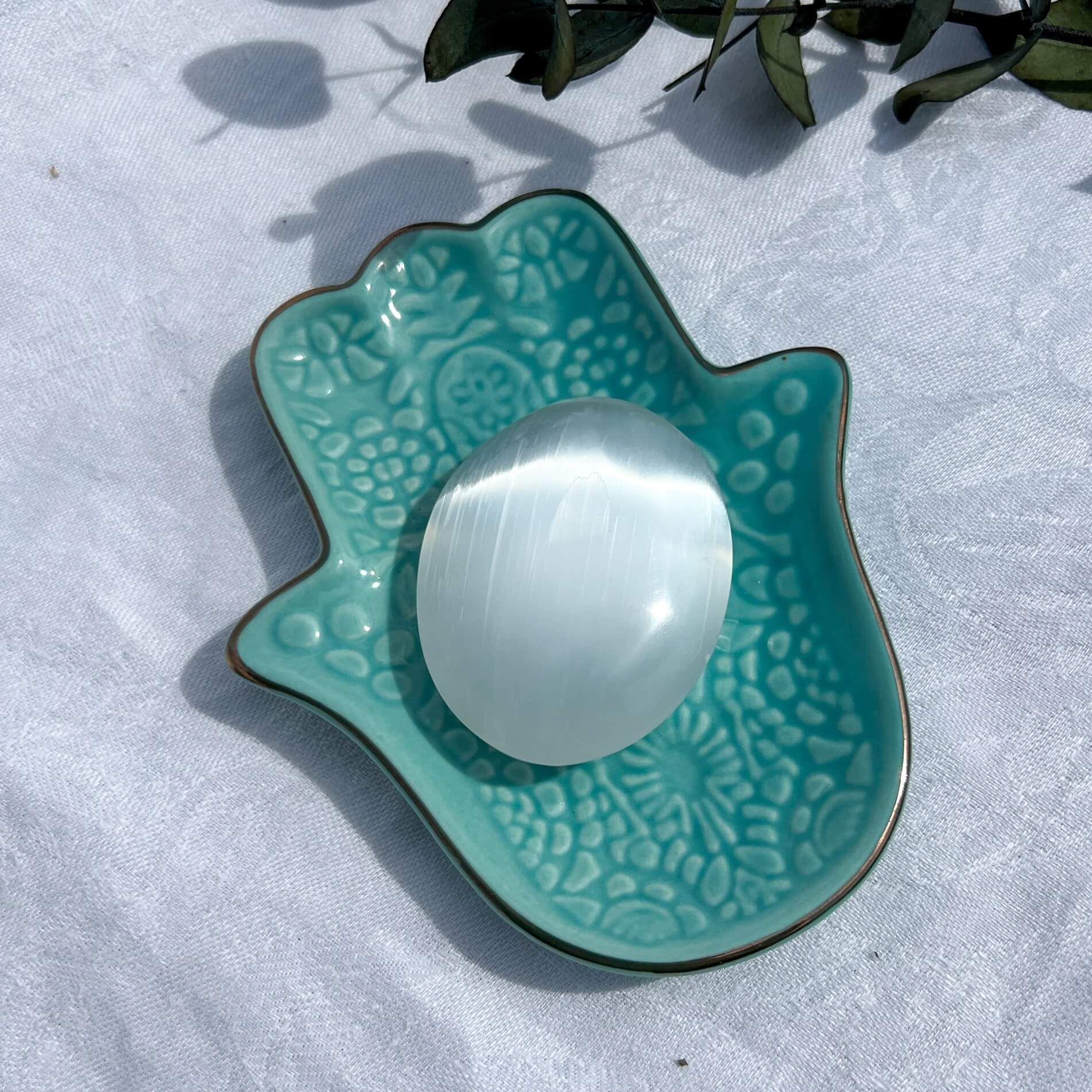 Crystal Palmstones - Selenite