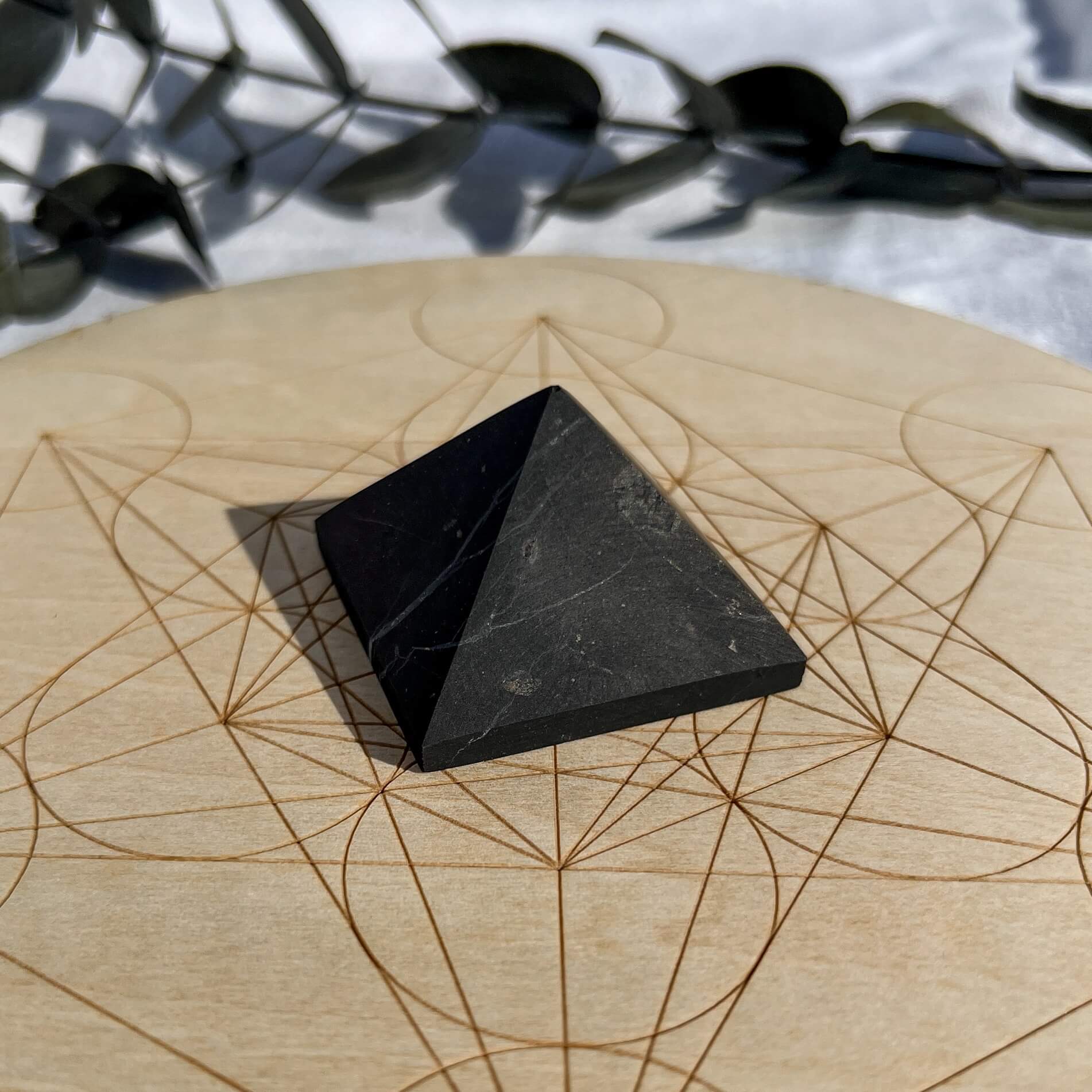Shungite Crystal Pyramids
