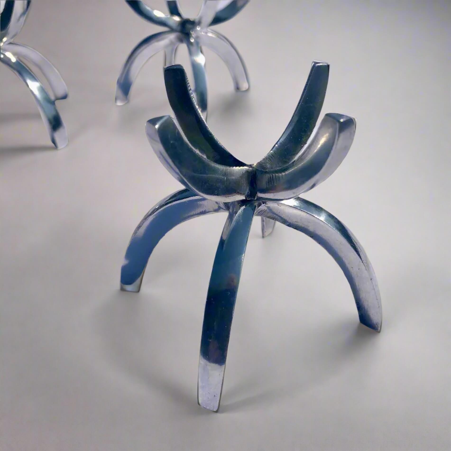 Small Aluminium Crystal or Mineral Display Stand