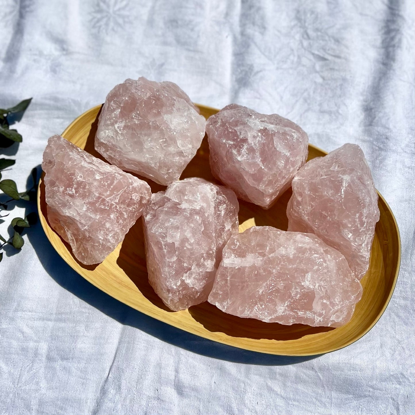 Rose Quartz Raw Crystal Pieces - XXL