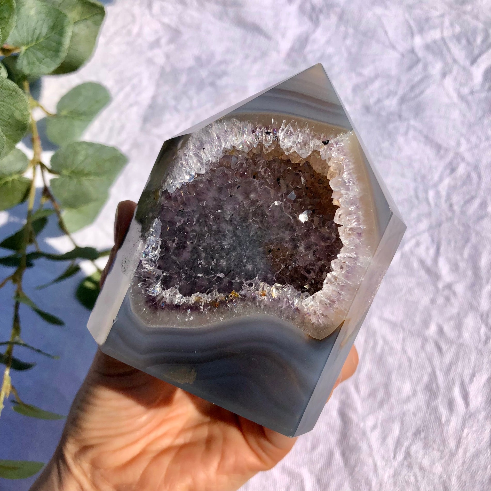 agate geode tower