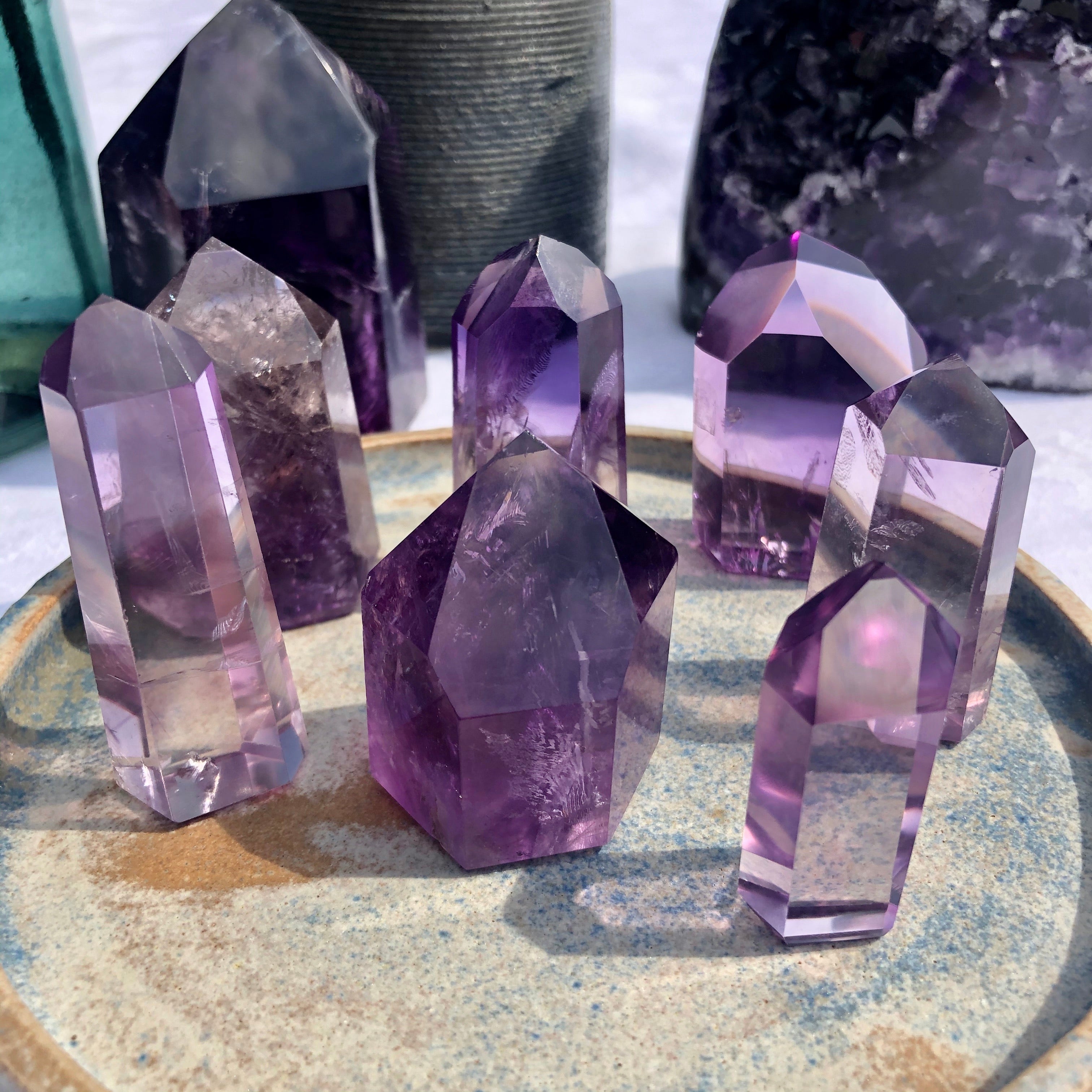 Amethyst crystals
