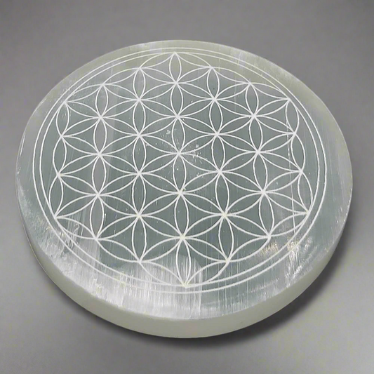 Selenite Charging Plate - Flower of Life