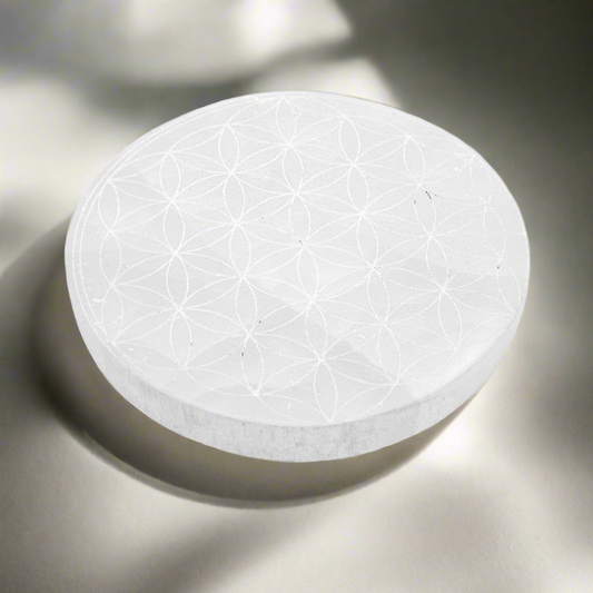 Selenite Charging Plate - Flower of Life