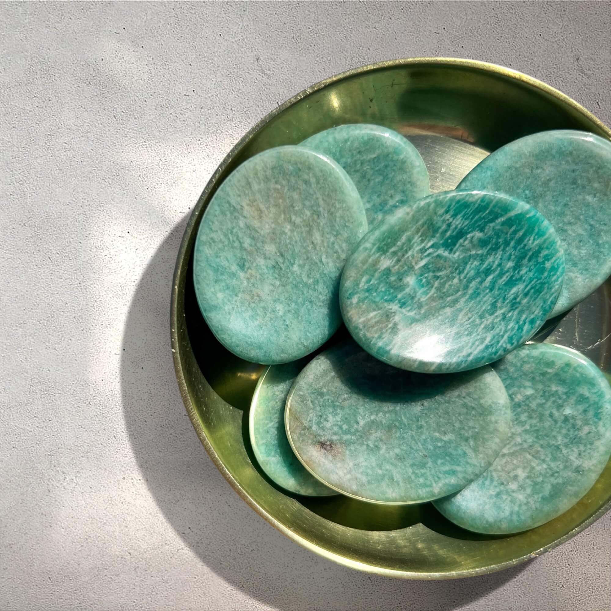 Healing Crystal Worry Stone: Amazonite