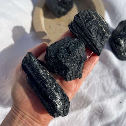 Black Tourmaline Raw Crystal - XL
