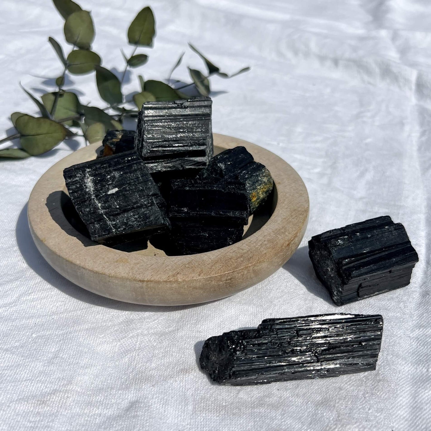 Black Tourmaline Raw Crystal - Medium