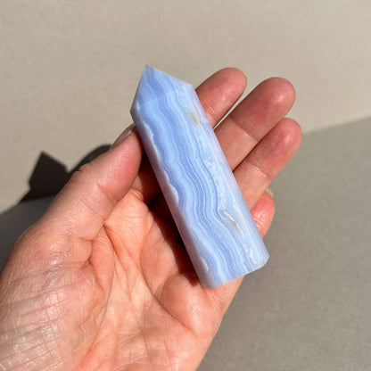 Crystal Tower -  Blue Lace Agate (A)