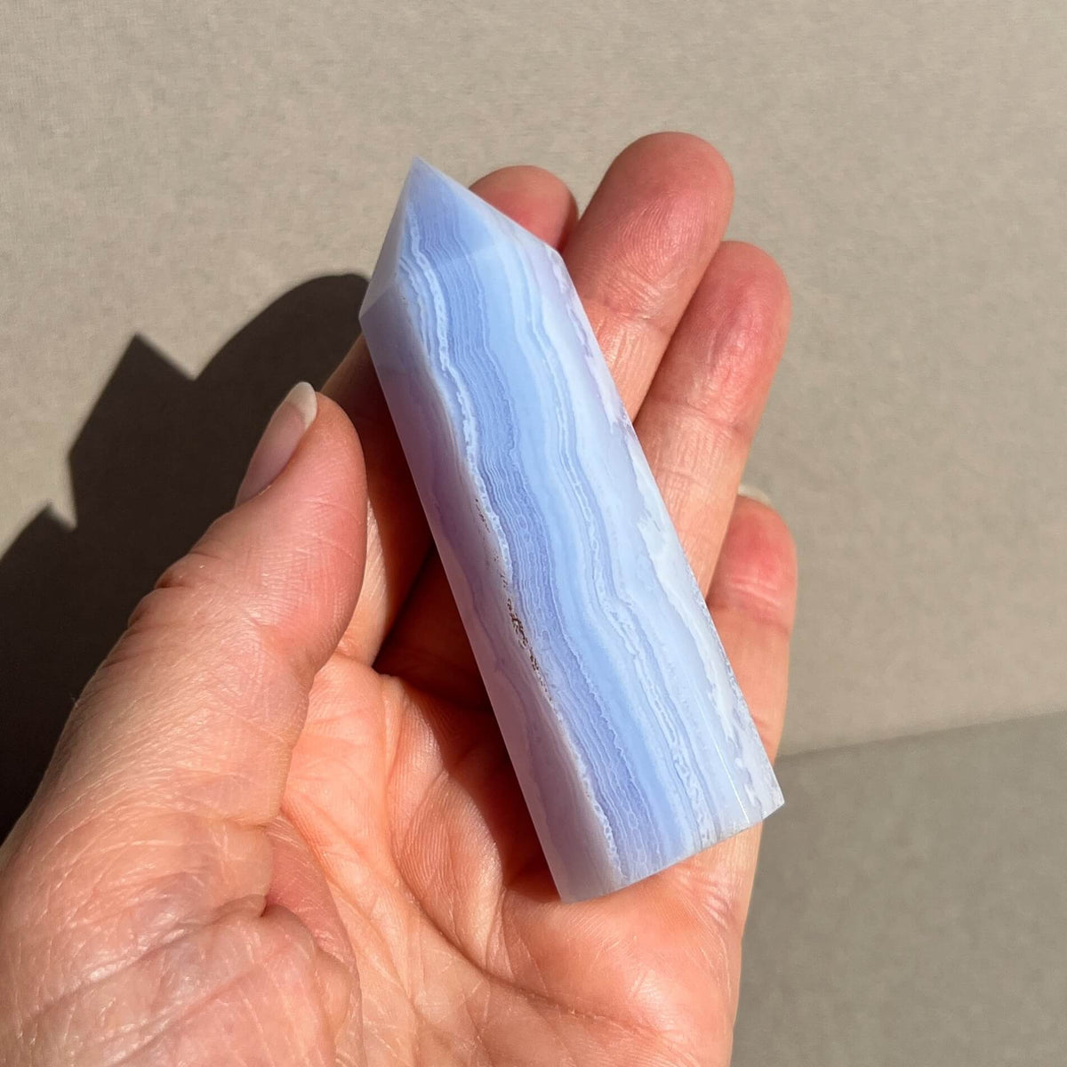 Crystal Tower -  Blue Lace Agate (D)