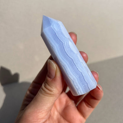 Crystal Tower -  Blue Lace Agate (D)