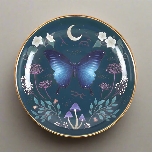 Midnight Moth Trinket Dish