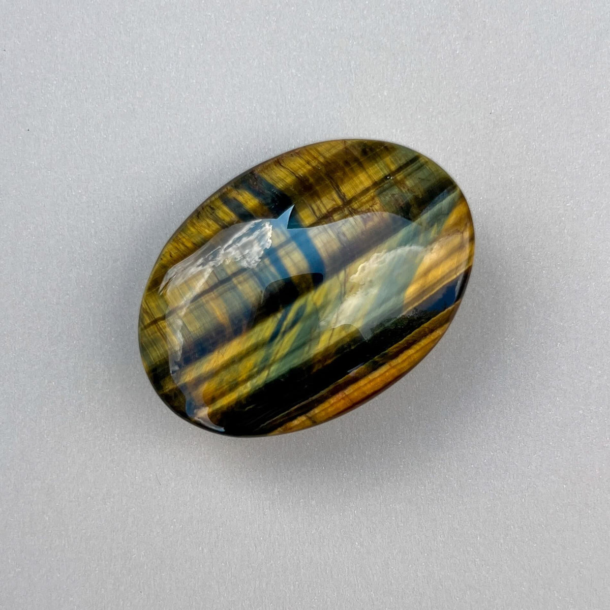 Crystal Palmstones - Variegated Tiger’s Eye