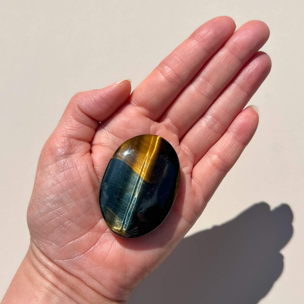 Crystal Palmstones - Variegated Tiger’s Eye