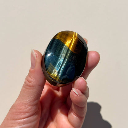Crystal Palmstones - Variegated Tiger’s Eye