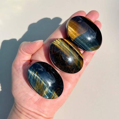 Crystal Palmstones - Variegated Tiger’s Eye