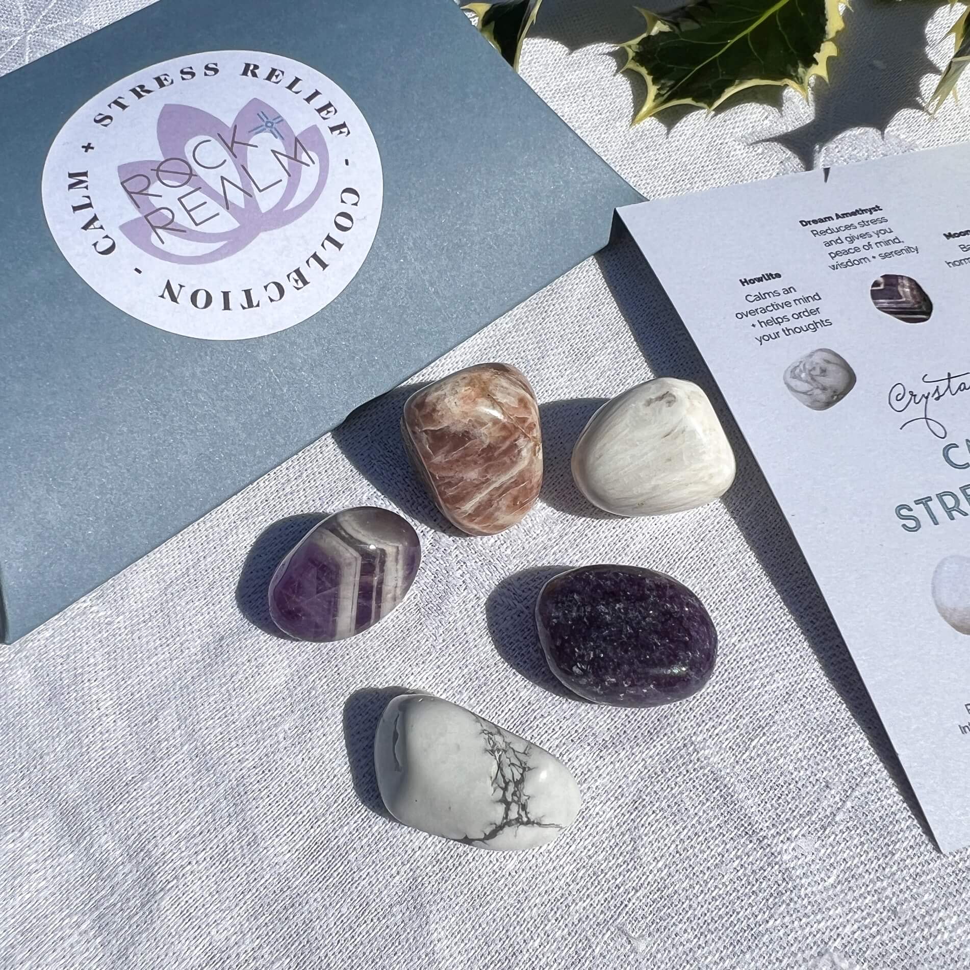 Crystal Collection - Calm + Stress Relief – Rock + Realm Crystals