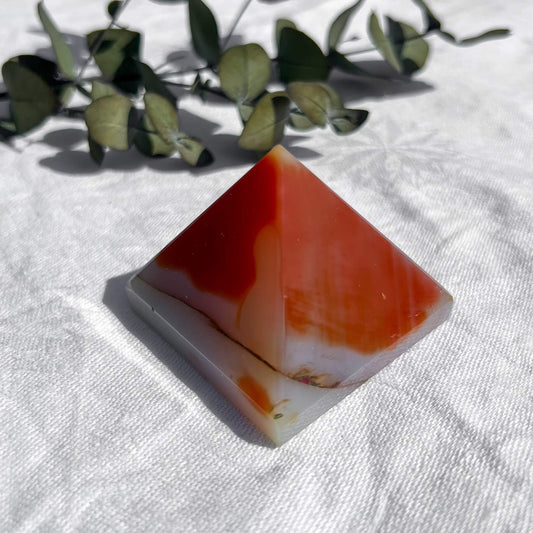 Carnelian Crystal Pyramid Small H