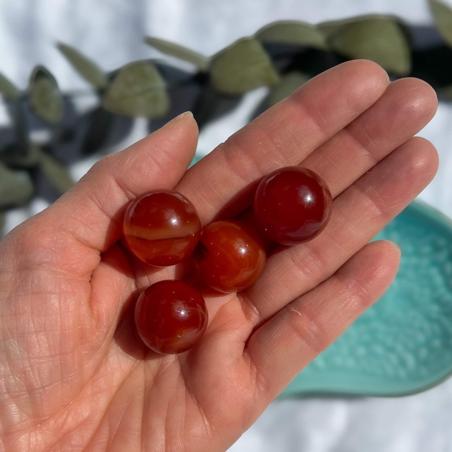 Carnelian Mini Crystal Spheres