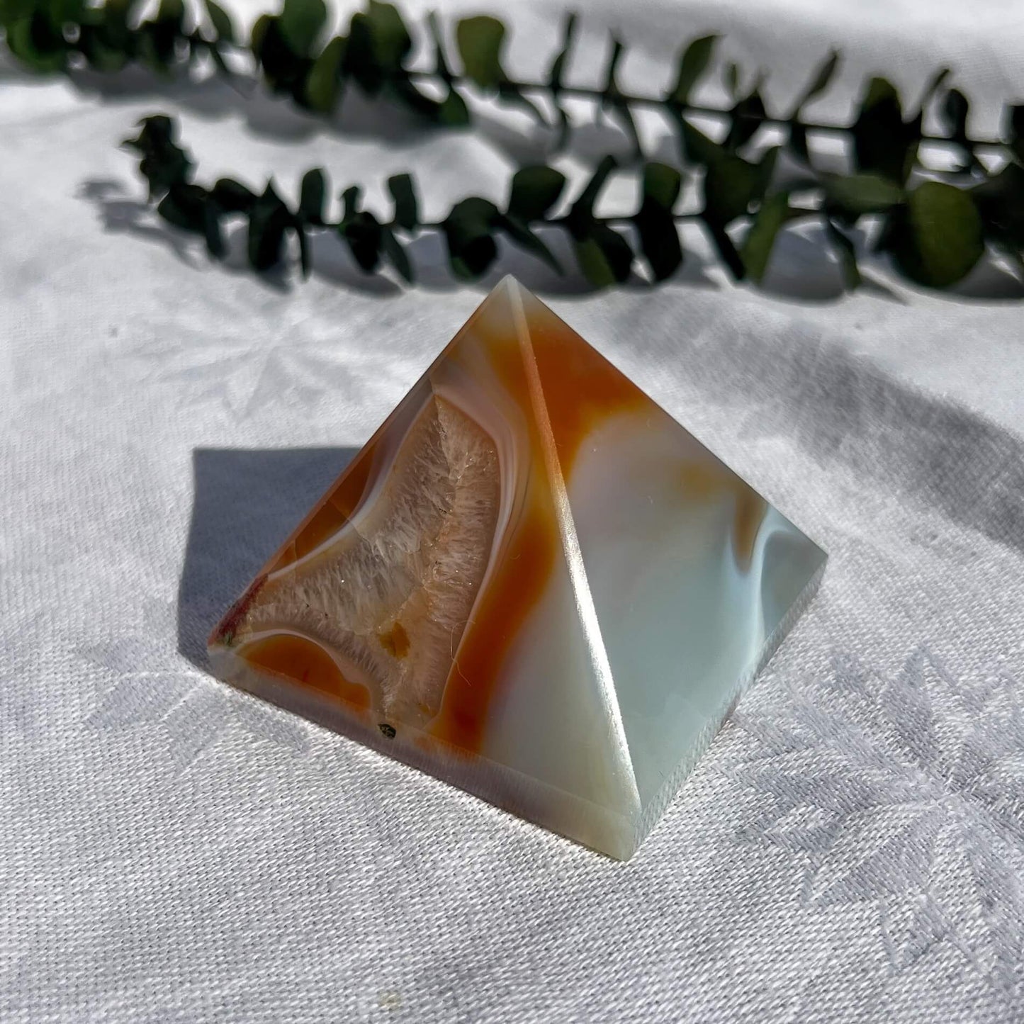 Carnelian Crystal Pyramid Medium A