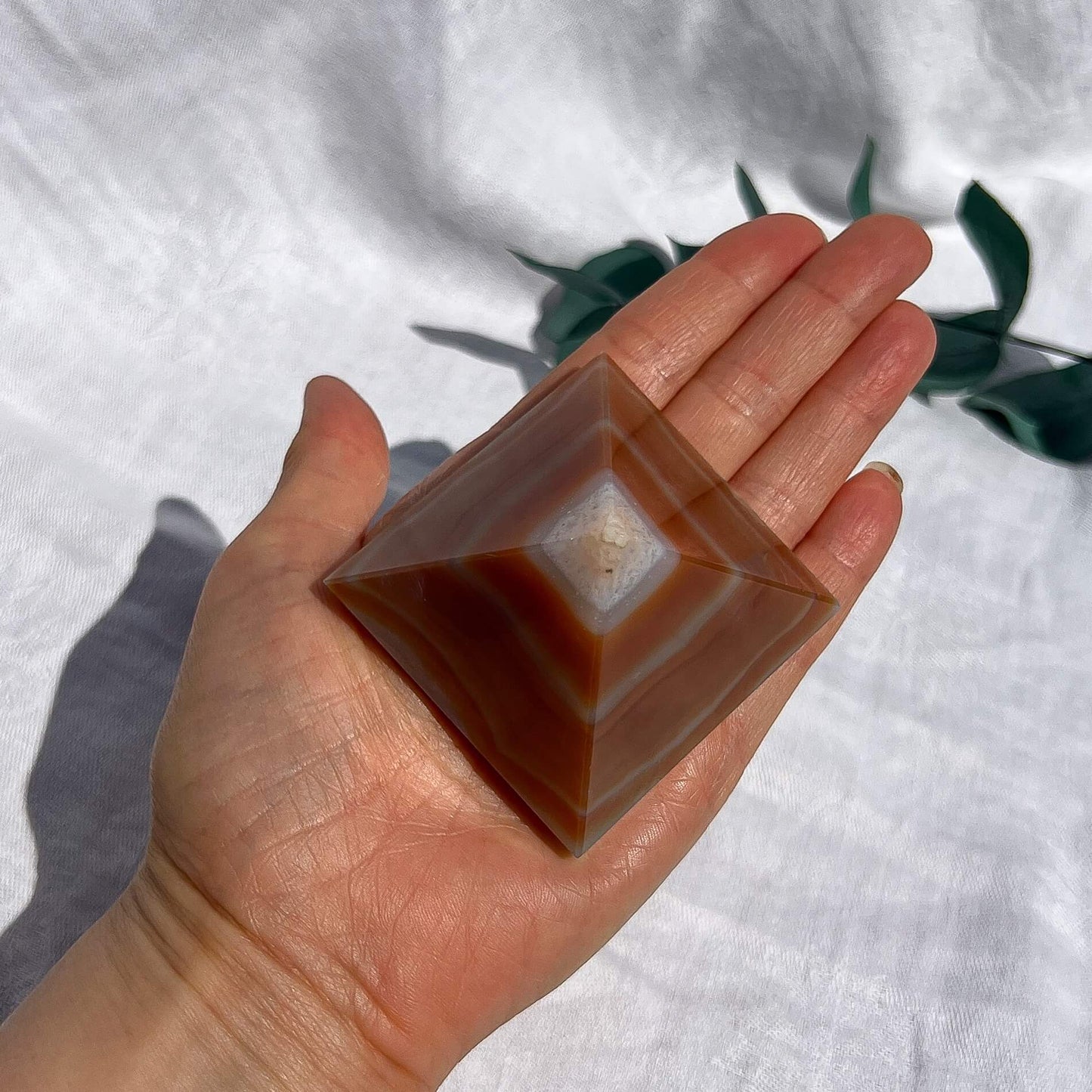 Carnelian Crystal Pyramid Medium B