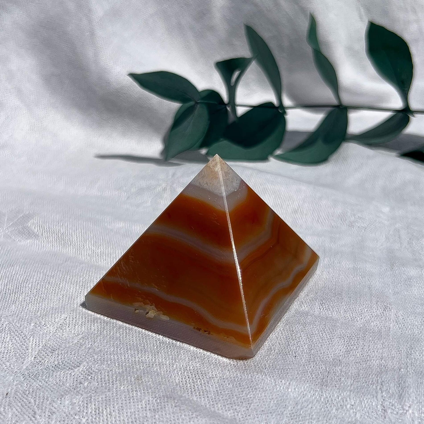 Carnelian Crystal Pyramid Medium B