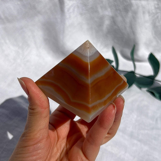 Carnelian Crystal Pyramid Medium B