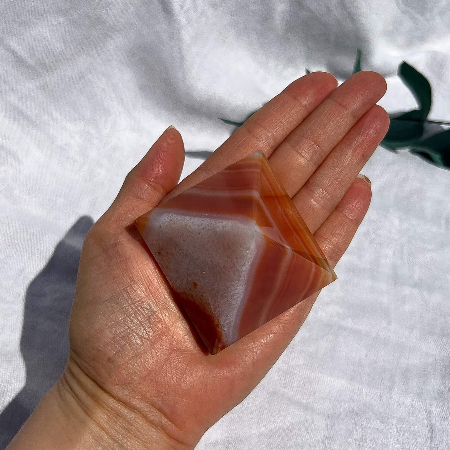 Carnelian Crystal Pyramid Medium C