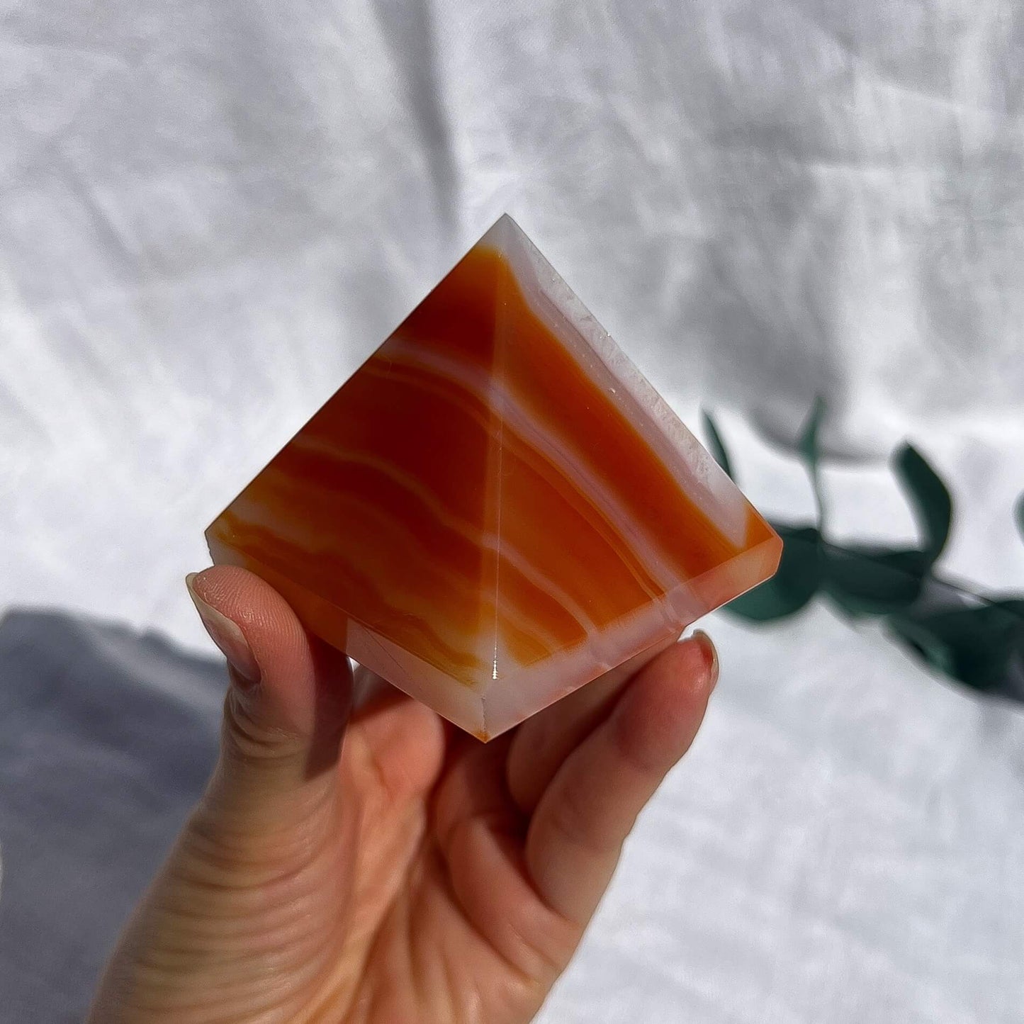 Carnelian Crystal Pyramid Medium C