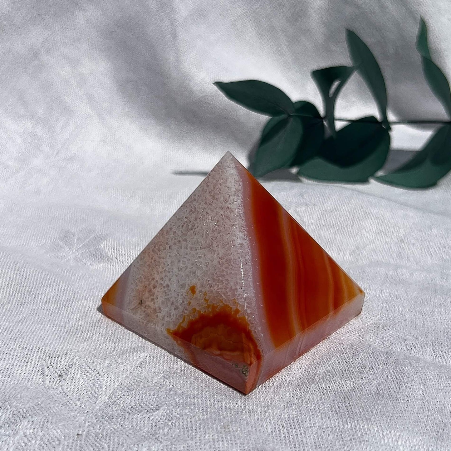 Carnelian Crystal Pyramid Medium C